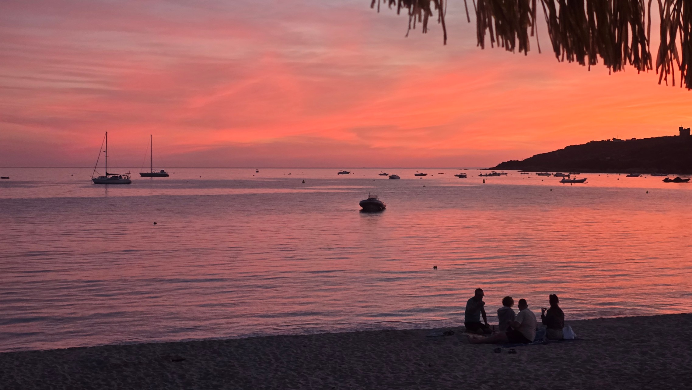 Plage de Sagone au couchant